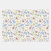 Dr. Seuss Karakter Confetti | Verjaardag kinderen Inpakpapier Vel (Voorkant 2)