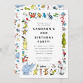 Dr. Seuss Karakter Confetti | Verjaardag kinderen Kaart (Voorkant / Achterkant)