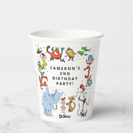 Dr. Seuss Karakter Confetti | Verjaardag kinderen Papieren Bekers