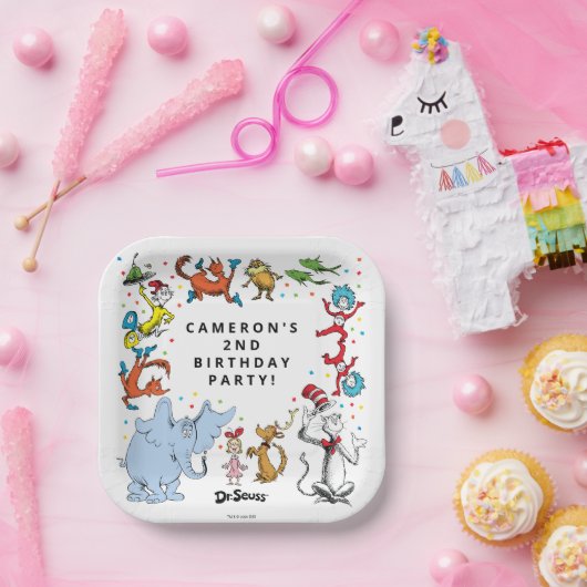 Dr. Seuss Karakter Confetti | Verjaardag kinderen Papieren Bordje (Feest)