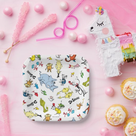 Dr. Seuss Karakter Confetti | Verjaardag kinderen Papieren Bordje (Feest)