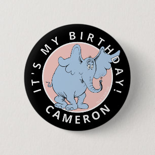 Dr. Seuss Karakter Confetti   Verjaardag kinderen Ronde Button 5,7 Cm