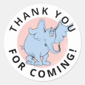 Dr. Seuss Karakter Confetti | Verjaardag kinderen Ronde Sticker (Voorkant)