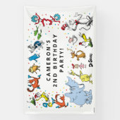 Dr. Seuss Karakter Confetti | Verjaardag kinderen Spandoek (Verticaal)