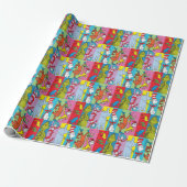 Dr. Seuss | Karakter Segment Cadeaupapier (Uitgerold)