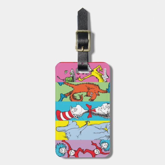 Dr. Seuss | Karakter Slice Bagagelabel (Voorkant verticaal)