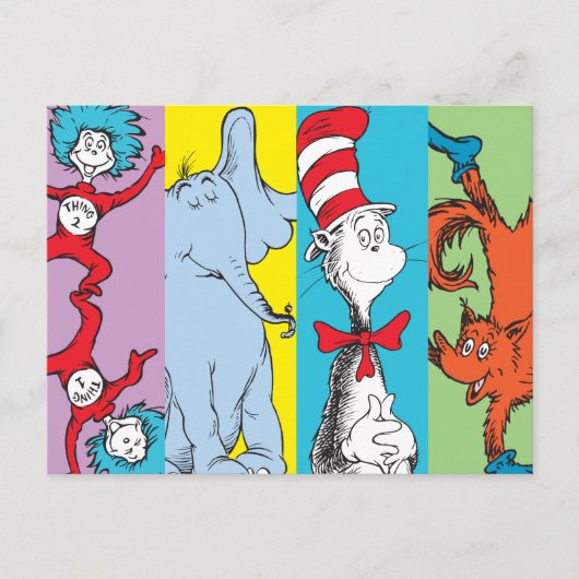 Dr. Seuss | Karakter Slice Briefkaart (Voorkant)