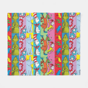 Dr. Seuss Karakter Slice Fleece Deken