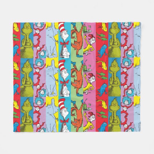 Dr. Seuss | Karakter Slice Fleece Deken (Voorkant (Horizontaal))