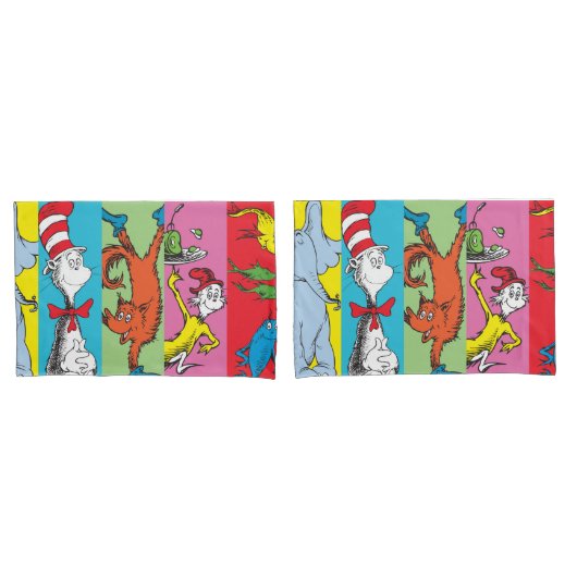 Dr. Seuss | Karakter Slice Kussensloop (Voorkant-Set)