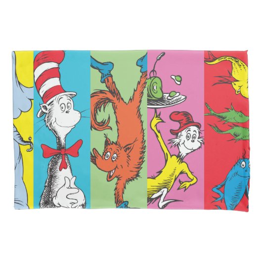 Dr. Seuss | Karakter Slice Kussensloop (Voorkant-Links)