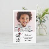 Dr. Seuss Karakterconfetti | Kinderverjaardag Bedankkaart (Staand voorkant)