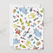 Dr. Seuss Karakterconfetti | Kinderverjaardag Bedankkaart (Achterkant)