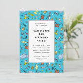 Dr. Seuss Karakterpatroon | Verjaardag kinderen Kaart (Staand voorkant)