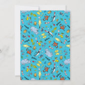 Dr. Seuss Karakterpatroon | Verjaardag kinderen Kaart (Achterkant)