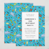 Dr. Seuss Karakterpatroon | Verjaardag kinderen Kaart (Voorkant / Achterkant)