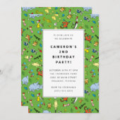 Dr. Seuss Karakterpatroon | Verjaardag kinderen Kaart (Voorkant / Achterkant)