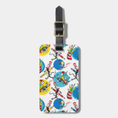 Dr. Seuss | Karakters met penpatroon Bagagelabel (Voorkant verticaal)