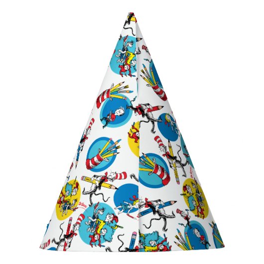 Dr. Seuss | Karakters met penpatroon Feesthoedjes (Achterkant)