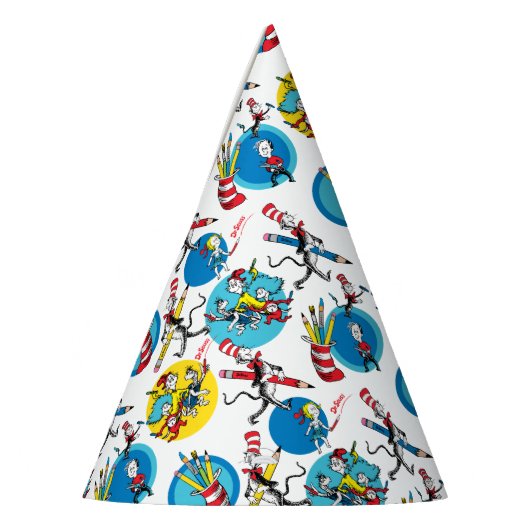 Dr. Seuss | Karakters met penpatroon Feesthoedjes (Links)