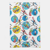 Dr. Seuss | Karakters met penpatroon Theedoek (Verticaal)