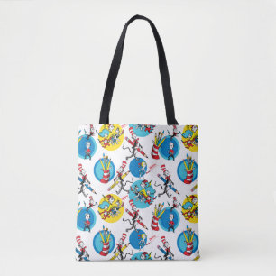 Dr. Seuss   Karakters met penpatroon Tote Bag