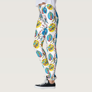 Dr. Seuss Karakters Met Potloden Patroon Leggings