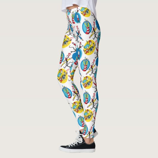 Dr. Seuss | Karakters Met Potloden Patroon Leggings (Links)