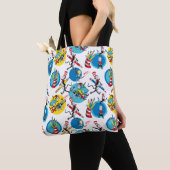 Dr. Seuss | Karakters Met Potloden Patroon Tote Bag (Dichtbij)