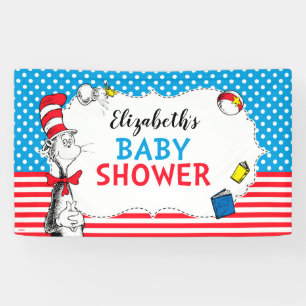 Dr. Seuss - Kat in de Hoed Baby Shower Vlag Spandoek