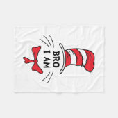Dr. Seuss | Kat in de Hoed - Broer Fleece Deken (Voorkant (Horizontaal))