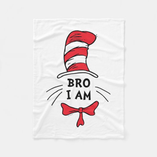 Dr. Seuss | Kat in de Hoed - Broer Fleece Deken (Voorkant)