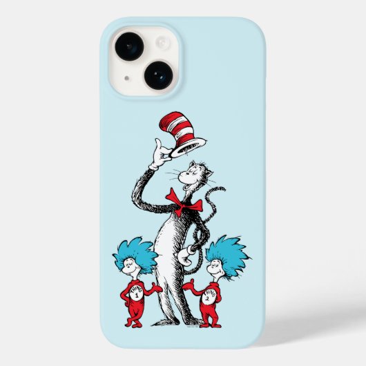 Dr. Seuss | Kat in de Hoed, Ding 1 & Ding 2 Case-Mate iPhone Case (Achterkant)