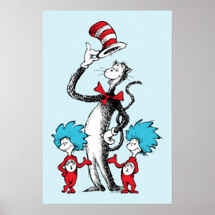 Dr. Seuss Kat in de Hoed, Ding Een & Ding Twee Poster
