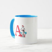 Dr. Seuss Kat in de Hoed, Ding Een Monogram A Mok (Voorkant links)