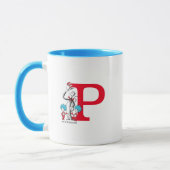 Dr. Seuss Kat in de Hoed, Ding Een Monogram P Mok (Links)