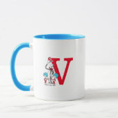 Dr. Seuss Kat in de Hoed, Ding Eén Monogram V Mok (Links)