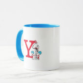 Dr. Seuss Kat in de Hoed, Ding Een Monogram Y Mok (Voorkant links)