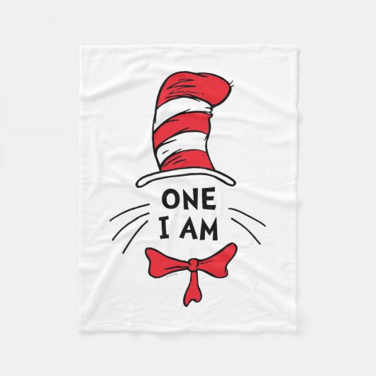 Dr. Seuss | Kat in de Hoed - Eén ben ik Fleece Deken (Voorkant)