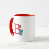 Dr. Seuss Kat in de Hoed - Lezen Monogram B Mok (Voorkant links)