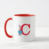 Dr. Seuss Kat in de Hoed - Lezen Monogram C Mok (Links)