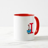 Dr. Seuss Kat in de Hoed - Lezen Monogram I Mok (Voorkant rechts)