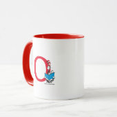 Dr. Seuss Kat in de Hoed - Lezen Monogram O Mok (Voorkant links)