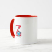 Dr. Seuss Kat in de Hoed - Lezen Monogram Z Mok (Voorkant links)