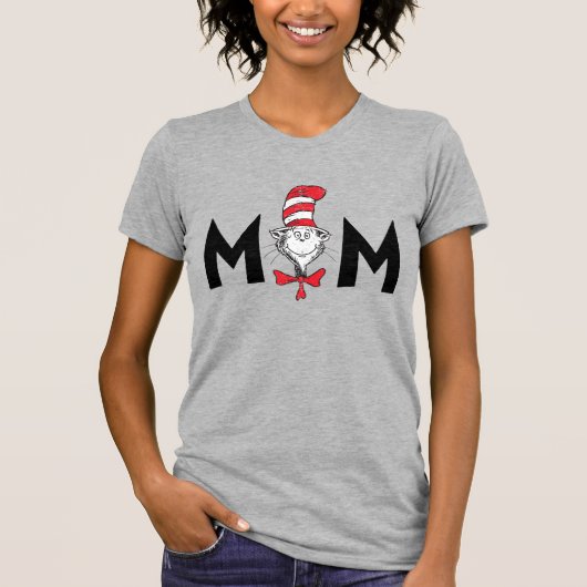 Dr. Seuss Kat in de Hoed Moeder T-shirt (Voorkant)