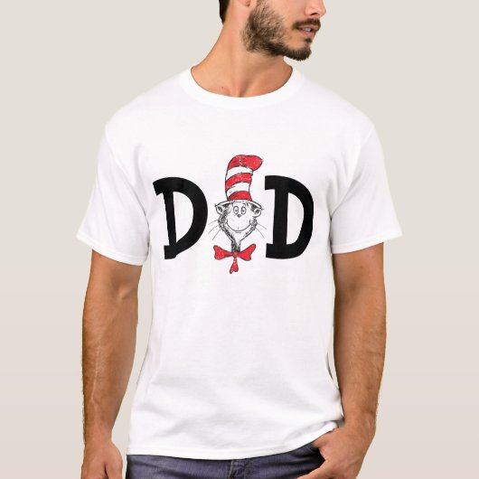 Dr. Seuss Kat in de Hoed papa T-shirt (Voorkant)