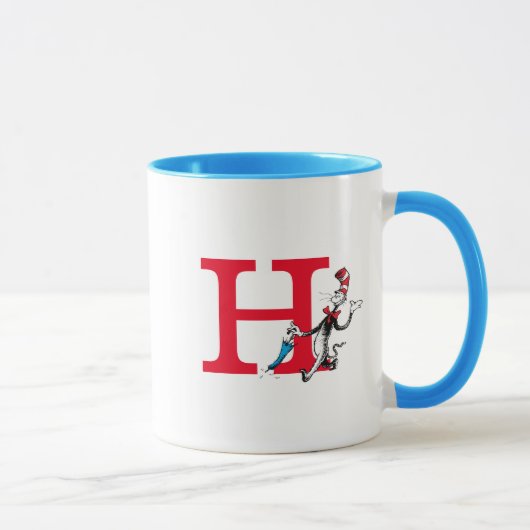 Dr. Seuss Kat in de Hoed Paraplu Wandel Monogram H Mok (Rechts)