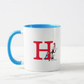 Dr. Seuss Kat in de Hoed Paraplu Wandel Monogram H Mok (Links)