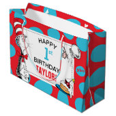 Dr. Seuss Kat in de Hoed Verjaardag Groot Cadeauzakje (Achterkant Gekanteld)