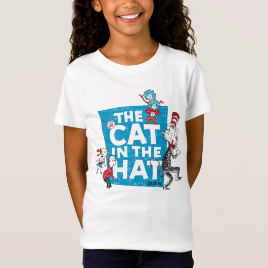 Dr. Seuss| Kat in de Logo van het Pet - Karakters T-shirt (Voorkant)